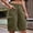 Coffee, variant on Xysaqa Women's Casual Twill Bermuda Cargo Shorts Summer Knee Length Loose Fit Straight Shorts Elastic Waist Multi Pocket