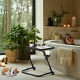 thumbnail image 4 of Homy Casa Folding Adjustable Table, Space-saving with Cup Holder for Work or Dining, 4 of 11