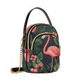 thumbnail image 7 of FORMRS Crossbody Bag for Women Quilted Travel Shoulder Cell Phone Purse with Chain Strap Handbag, Red Flamingo Pattern, 7 of 7