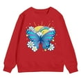 thumbnail image 4 of Zshosam Kids Sweatshirts for Girls Toddler Girl Outfits Cute Sweatshirt Girl Sweatshirt,Red 5 Years, 4 of 4