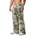 thumbnail image 5 of Hsovts Men's Sweatpants Casual Loose Straight Leg Drawstring Running Baggy Sweatpants Workout Pant with Pockets Army Green 3XL, 5 of 8
