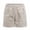 Beige, variant on Bxsruta Women's Casual High Waist Shorts with Pockets Nylon Spandex Blend Elastic Drawstring Straight Leg Summer Shorts