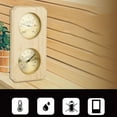 thumbnail image 4 of Wooden Sauna Thermometer and Hygrometer 2 in 1 Humidity Temperature Measurement Family Hotel Sauna Room, 4 of 7