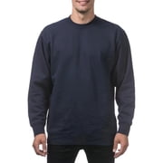 Pro Club Mens Heavyweight 13oz Crew Neck Fleece Pullover Sweatshirt NVY-XL