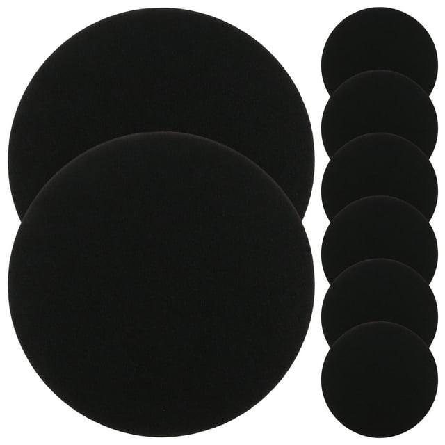 GOOHOCHY 8 posavasos de fieltro absorbentes redondos para bebidas, almohadillas para tazas para mesa de cocina, bar, café, escritorio, fiesta temática, decoración de mesa.