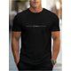 thumbnail image 1 of Camiseta de manga corta con cuello redondo y estampado de letras para hombre, transpirable, estilo urbano, informal y cómoda, ideal para vacaciones de primavera y verano., 1 of 6