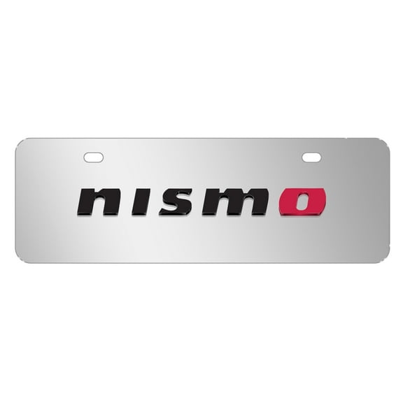 Nissan NISMO 3D European Look Half-Size Chrome Stainless Steel License Plate