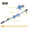 thumbnail image 4 of VINIPET Breakaway Cat Collar with Bow Tie and Bell for Small Med Cat (Pink + Baby Blue & Yellow), 4 of 7