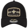 thumbnail image 2 of Men's New Era  Black New Orleans Saints Property Trucker 9TWENTY Adjustable Hat, 2 of 6