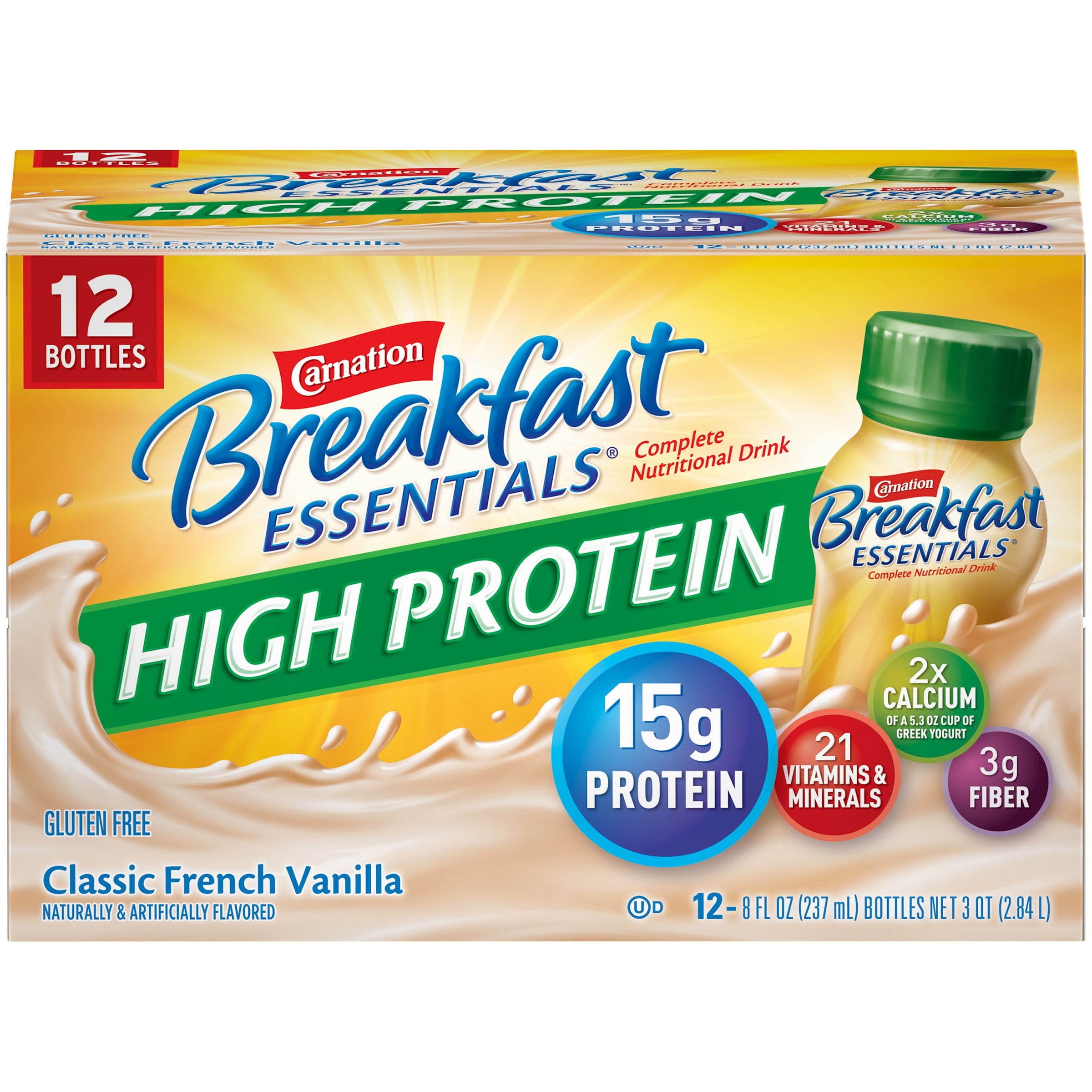 Carnation Breakfast Essentials High Protein Classic French Vanilla 8 fl