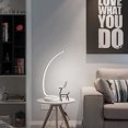 thumbnail image 4 of Lámpara de mesa de onda espiral moderna Lámpara de pared de metal acrílico para el hogar LED (Blanco), 4 of 9