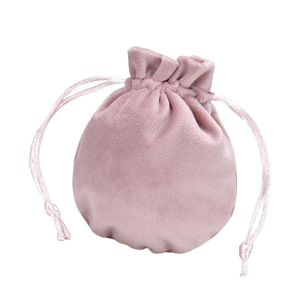 Bolsa con cordón para guardar joyas, bolsa de terciopelo para regalo de San Valentín Rosa claro 95 x 115 cm