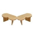 thumbnail image 7 of Hassch Modern Center Table for Living Room, 31.5" Butterfly-Shaped MDF Coffee Table with 1.4" Thick Top, Convertible into 2 Small Tables, Easy to Clean, Natural Finish, 7 of 7