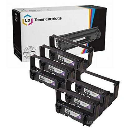 Ld compatible replacements for micronics rc200p set of 6 purple ribbon cartridges for use in micronics  and casio printers