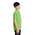 thumbnail image 3 of Port Authority Youth Silk Touch Polo-M (Lime), 3 of 6