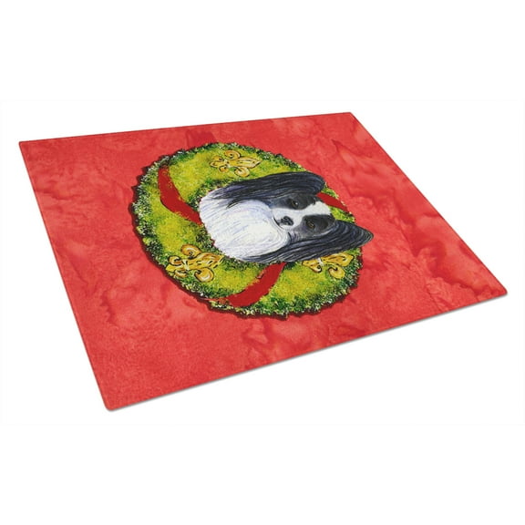 Caroline's Treasures Papillon Glass Cutting Board Large