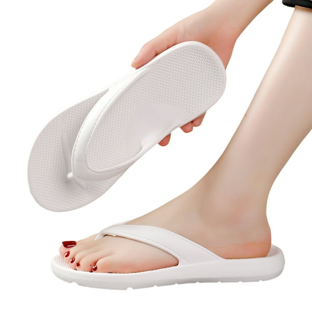 Chanclas playa no se deslizan para hombres mujeres (40-41) blanco