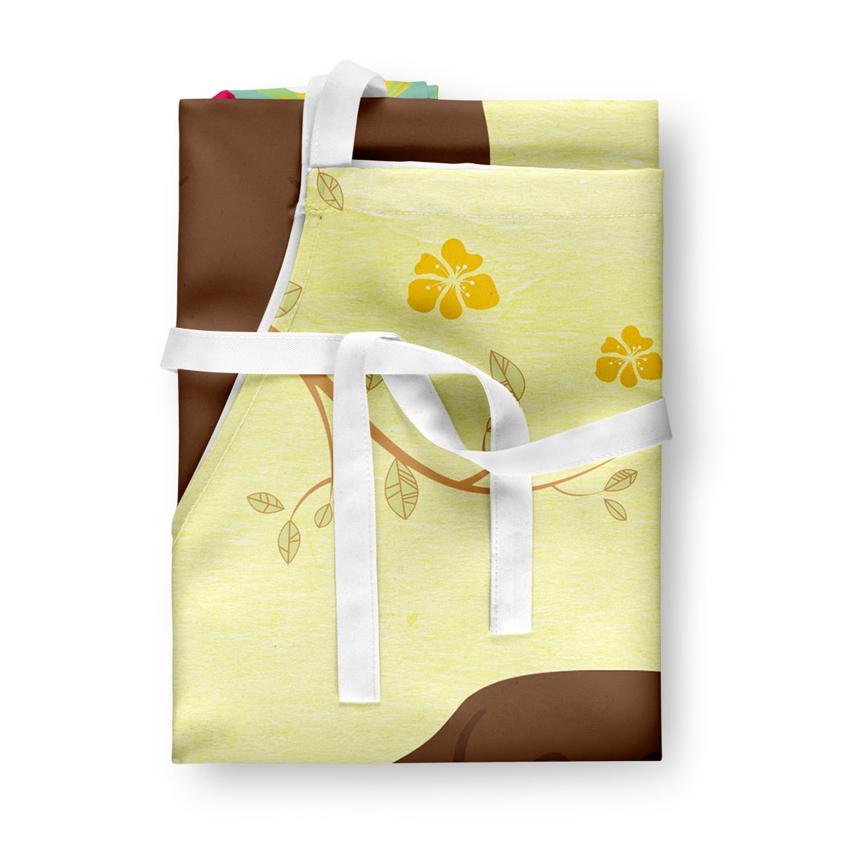 Carolines Treasures BB6056APRON Easter Eggs Chocolate Labrador Apron Large multicolor