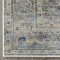 thumbnail image 3 of Well Woven Brinta Grey Ivory Machine Washable Vintage Style Updated Classic Distressed Persian Area Rug 5x7 (5'3" x 7'3"), 3 of 8