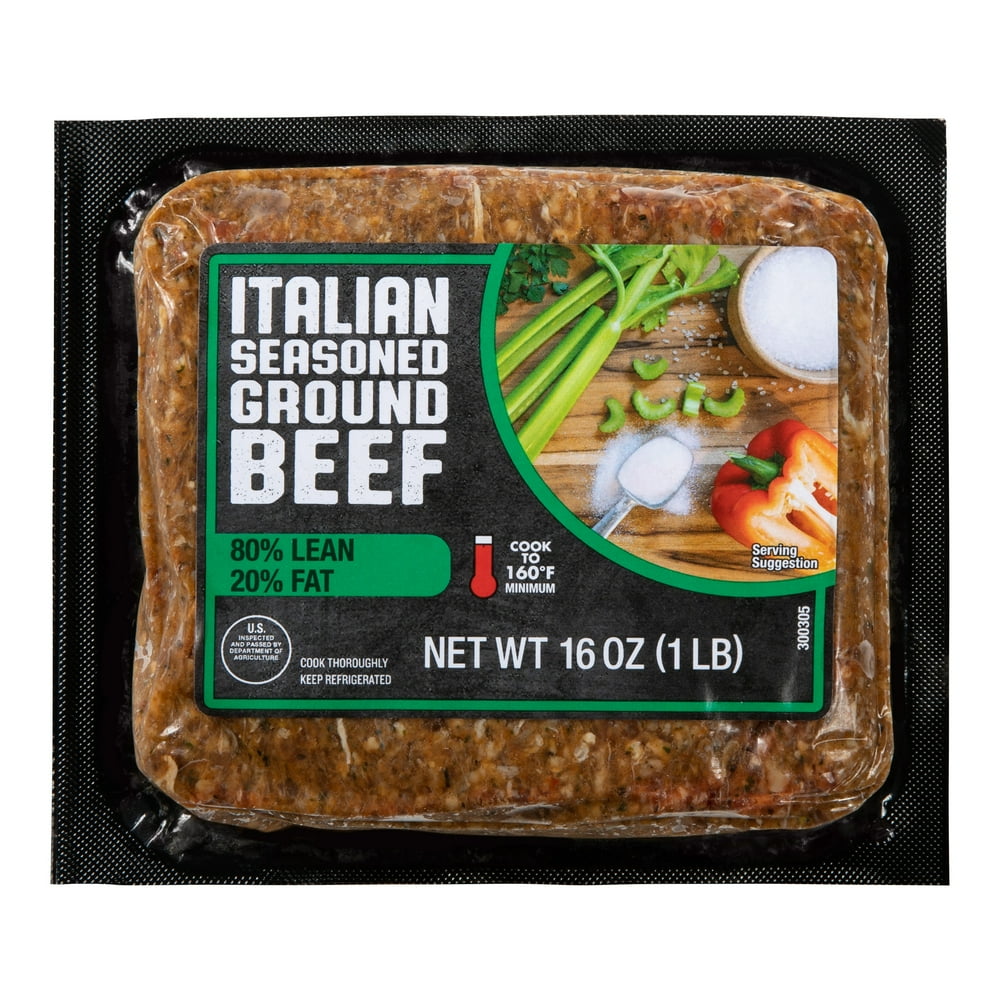 Italian Seasoned Ground Beef, 1 lb