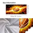 thumbnail image 3 of Guanhe Microfiber Beach Towel 30''x60'' Basketball Soccer Prints Lightweight Summer Towels for Swimming Pool(Sports Series), 3 of 9