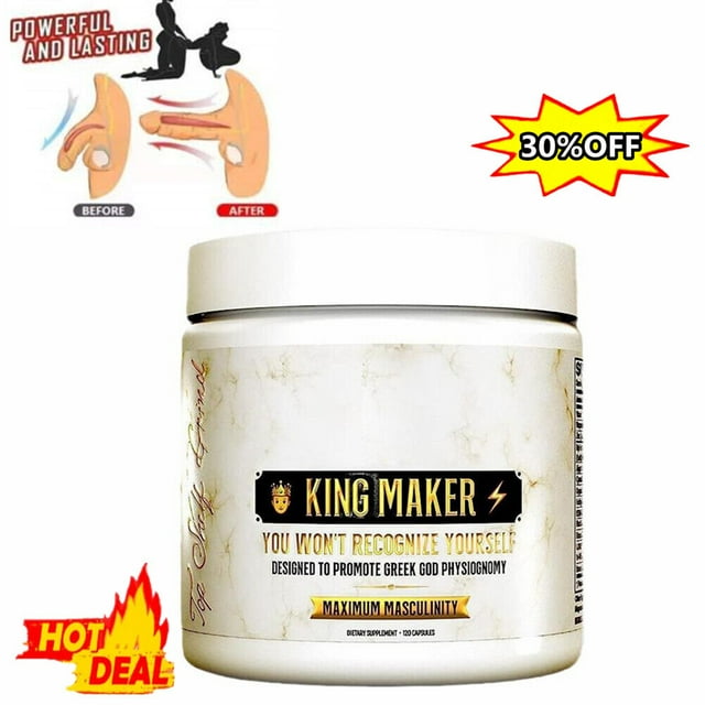 King Maker, 120 cápsulas, suplemento anabólico 13 en 1 para hombres - Better