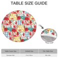 thumbnail image 6 of Pioneer Flower Floral Print Pattern Round Fitted Tablecloth with Elastic Edge,Dining Table Cover Waterproof,Outdoor Round Tablecloth for Camping,Dining,Indoor and Outdoor, 6 of 7