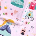 thumbnail image 2 of Kids Pink Princess Blanket for Girls, Soft Fleece Blanket for Couch Sofa Bedroom, Princess Fairy Tales, Castle Throw Blanket for Kids Teens. Available in multiple colors and sizes., 2 of 4