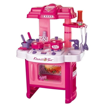 Pottery Barn Toy Kitchen Deluxe Beauty Kitchen Appliance Cooking Play Set 24