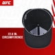 thumbnail image 5 of Gorra de Béisbol UFC 6 Paneles para Adultos con Ajuste Snapback Negra, 5 of 6