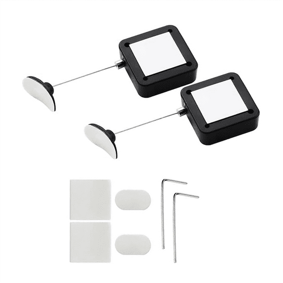 New Arrivals Retractable Remote Control Tethers, Cable Lock 2 Pcs