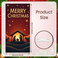 thumbnail image 6 of Decorative Design Merry Christmas Banner Nativity Scene Backdrop Polyester Material Star Nativity Banner for Christmas Party Religious Celebration Indoor Decoration, 6 of 9