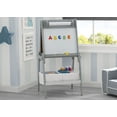 thumbnail image 2 of Delta Children Chelsea Double-Sided Storage Easel with Paper Roll and Magnets -Ideal for Arts & Crafts, Drawing and More - Greenguard Gold Certified, Light Grey/White, 2 of 6
