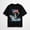 Black-78, variant on July 4thWashington Riding Shark Funny July 4th American Flag T-Shirt