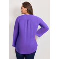 thumbnail image 2 of Avenue Women's Plus Size Pintuck Tunic, 2 of 2