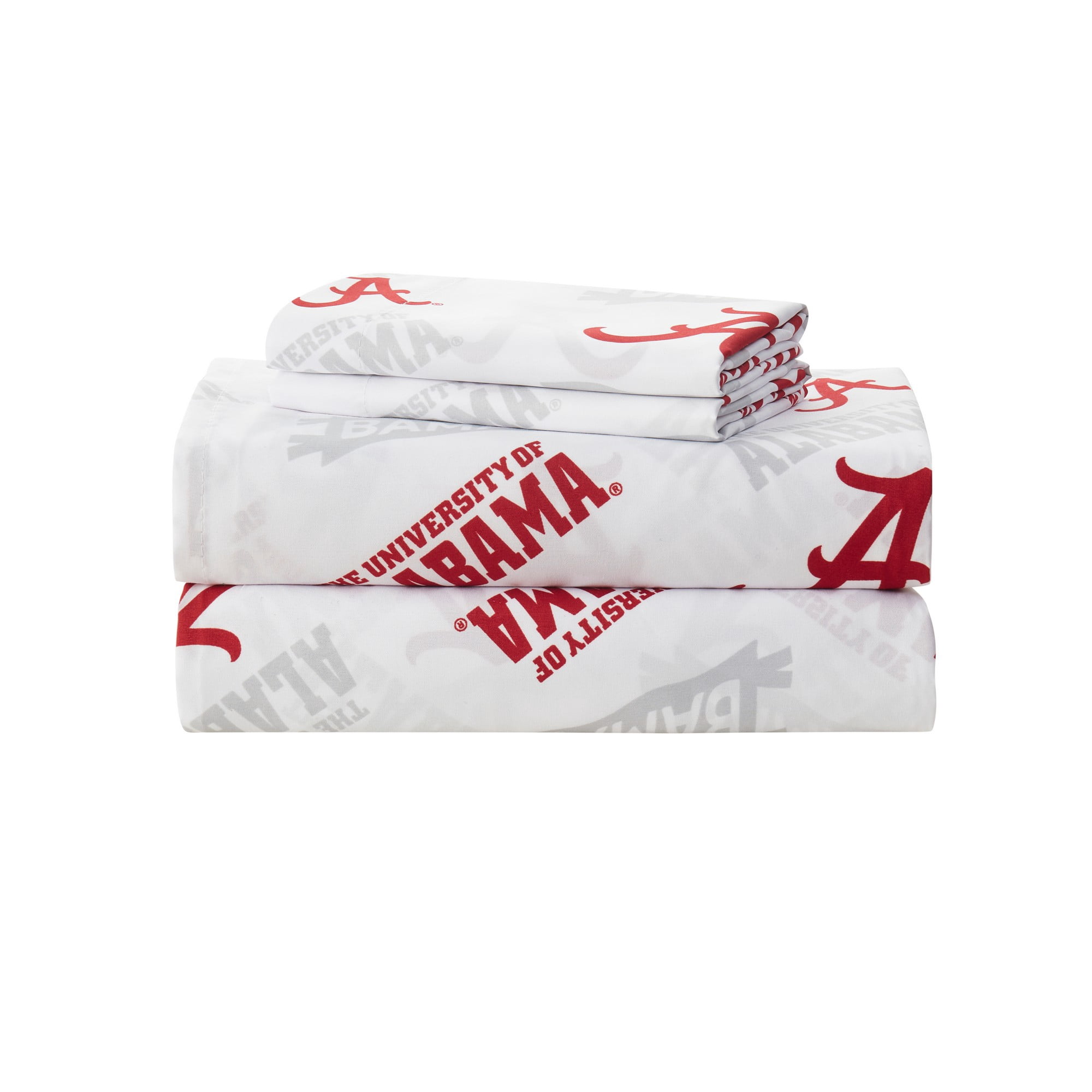 NCAA Officially Licensed Alabama Crimson Tide Microfiber Bed Sheet Set -Twin