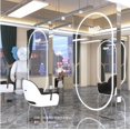 thumbnail image 4 of Hair salon mirror, hair salon, whole body wall hanging, hairdressing mirror table, LED with light, floor mounted mirror My Lux Decor Round, 4 of 5