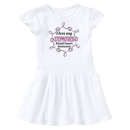 

Inktastic I Love My Stepmother- Breast Cancer Awareness Gift Baby Girl Dress