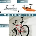 thumbnail image 2 of SPRING PARK Ceiling Mount Bicycle Storage Display Rack Bike Hanging Holder Hook Garage Ladder Lift, 2 of 6