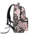 thumbnail image 3 of Fotbe Black Snake Pattern Casual Backpack for School, Travel, and Outdoor Activities - Durable, Lightweight, and Comfortable, 3 of 5