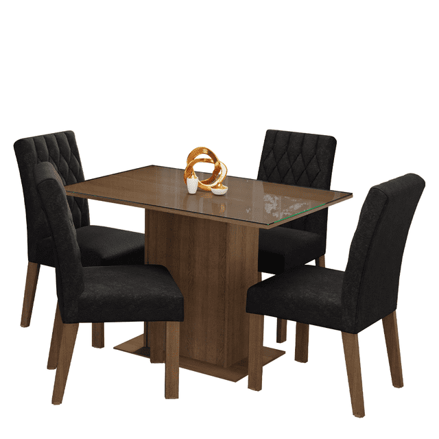 Juego de Comedor con Mesa y 4 Sillas Madesa Oxford Zion MN