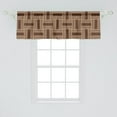 thumbnail image 2 of Ambesonne Traditional Window Valance, Geometrical, 54" X 18", Brown Caramel, 2 of 3