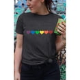 thumbnail image 4 of MOUSYA Gay Pride Shirts Women Rainbow Graphic Tee Love Wins T Shirt LGBT Equality Shirts Casual Summer Short Sleeve Tops, 4 of 13
