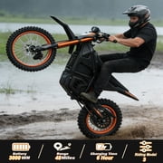 X-Pro 3500W Electric Dirt Bike for Adults E-Hawk Off-Road Pit Bike, 42 MPH Max Speed, Up to 48 Mile Range, Powerful Motor with 14/12 Tires!