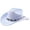 Light Blue, variant on Western Style Cowboy Hat for Outdoor Adventure and Travel with Rolled Brim for Country Everyday Wear Classic Western Keep Your Fashion Ahead