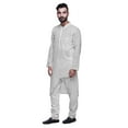 thumbnail image 2 of Atasi Kurta Pyjama Asymétrique Décontracté Imprimé pour Hommes Ensemble de Kurta Long de Designer, 2 of 4