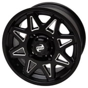 4/156 Tintic Wheel 15x7 4.0 + 3.0 Milled/Black For Kawasaki MULE Pro-FXT 820 Platinum Ranch Edition 2022-2023