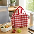 thumbnail image 6 of Dmlowu Insulated Lunch Bag for Women Men, Reusable Large Capacity Food Cooler Bag with Handle, 3 Layer Thermal Lunch Box for Work Picnic Beach Camping, 6 of 7