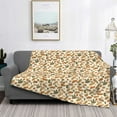 thumbnail image 5 of KLL Set With Peanut Print Fleece Throw Blanket, Horizontal Fleece Bedding Cute Soft Blankets Comfy Fleece Flannel Plush Home Decor for Couch & Bed -80"x60", 5 of 9