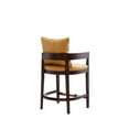 thumbnail image 4 of Manhattan Comfort Ritz 26.5" Faux Leather Counter Stool in Camel/Walnut, 4 of 5